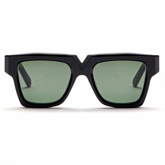 New! Valentino V GOLD I VLS 162A, Chic Black Sunglasses, Authentic main image 8